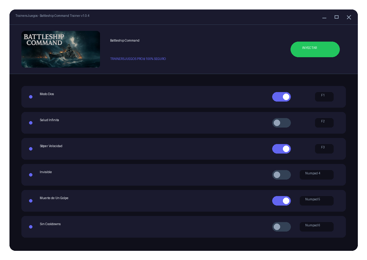 Battleship Command — vista del entorno