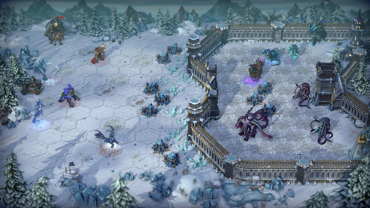 Heroes of Might and Magic: Olden Era — combate en juego