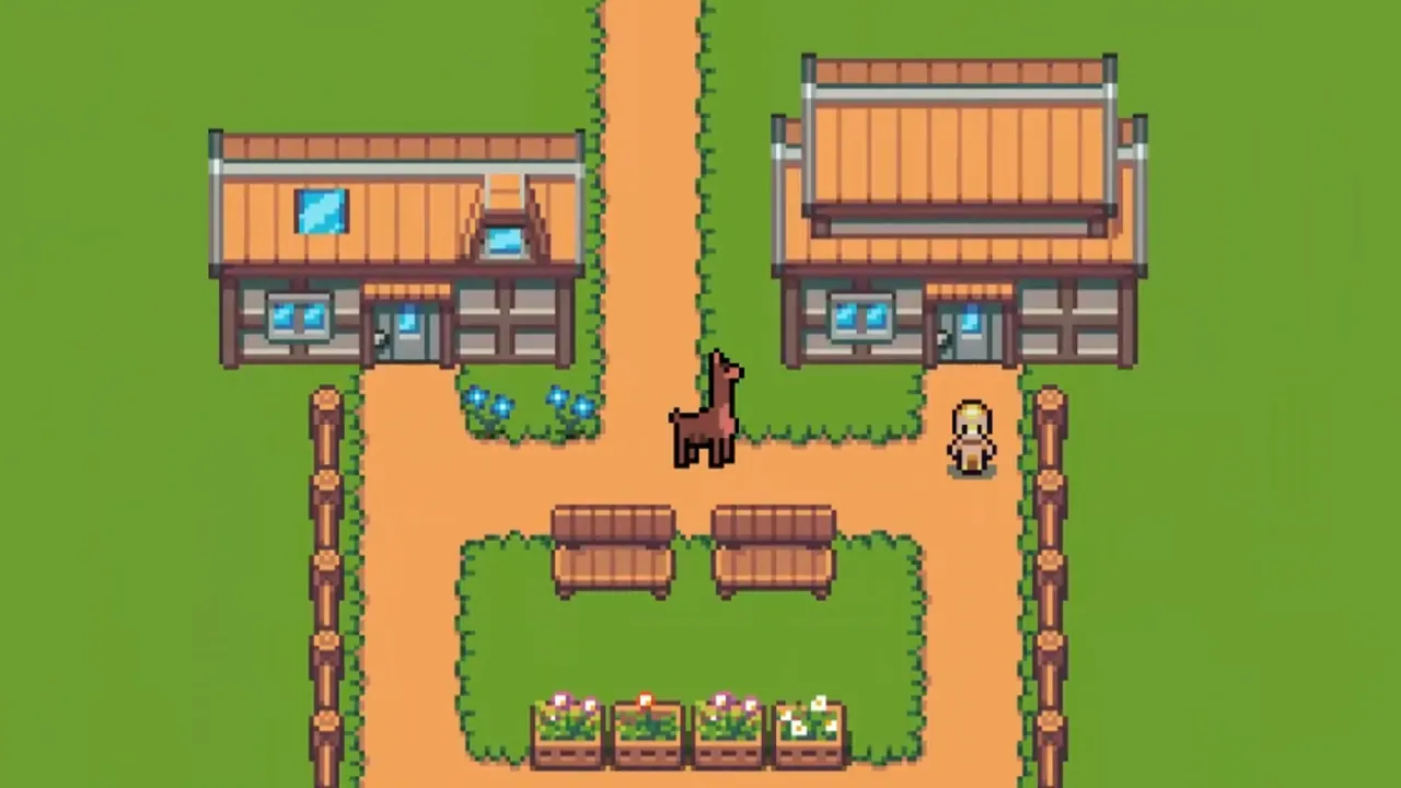 LlamaRPG: Farm to Fable — escena de la historia