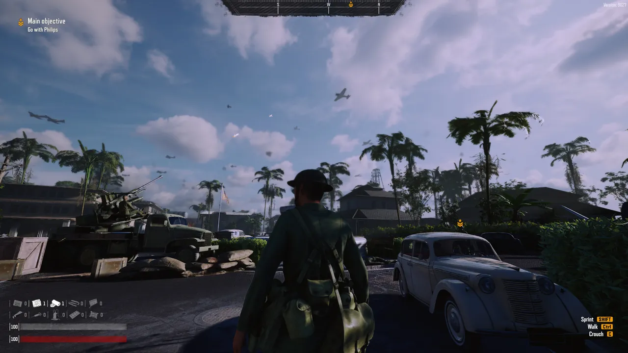 Medic: Pacific War — vista del entorno