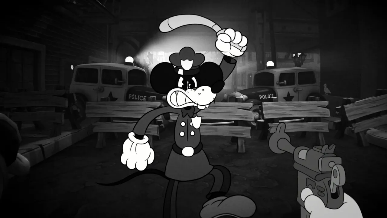 MOUSE: P.I. For Hire — combate en juego