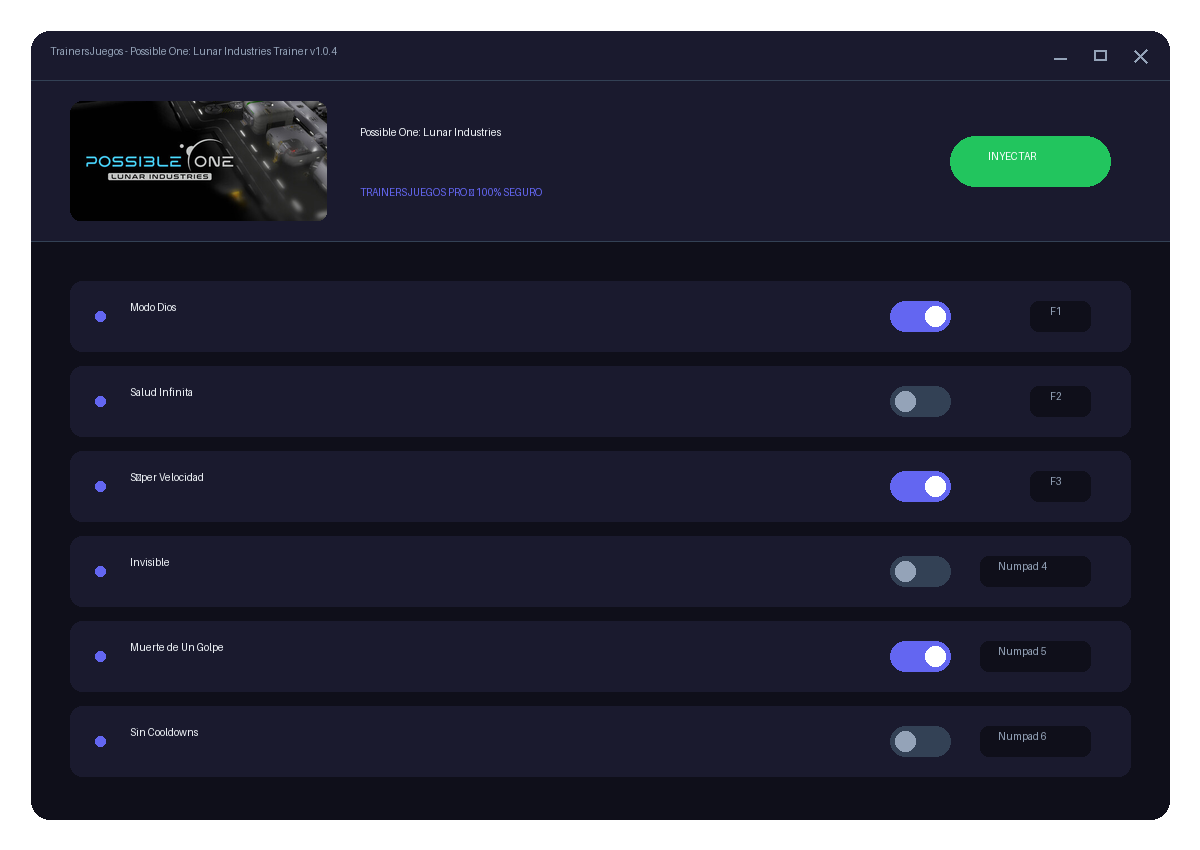 Possible One: Lunar Industries — exploración
