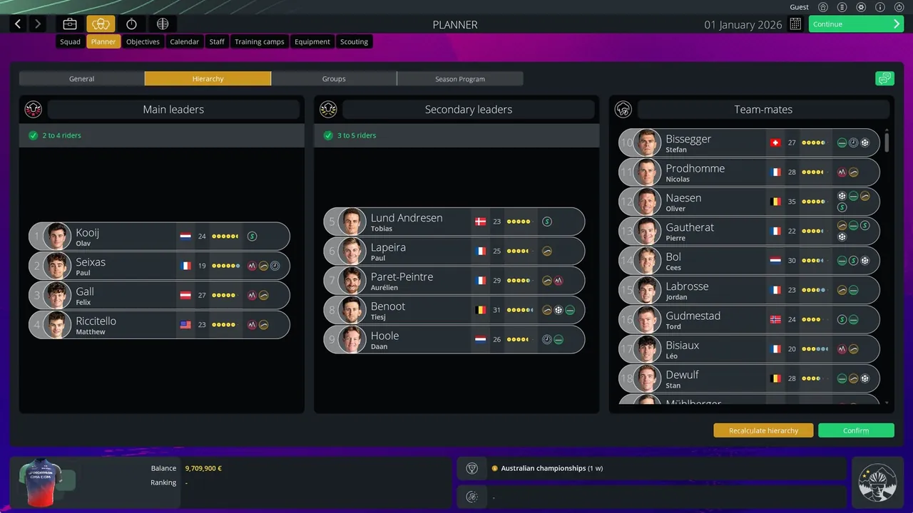 Pro Cycling Manager 26 — escena de la historia
