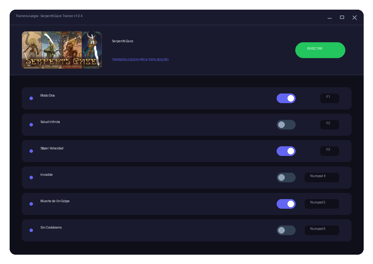 Serpent's Gaze — combate en juego