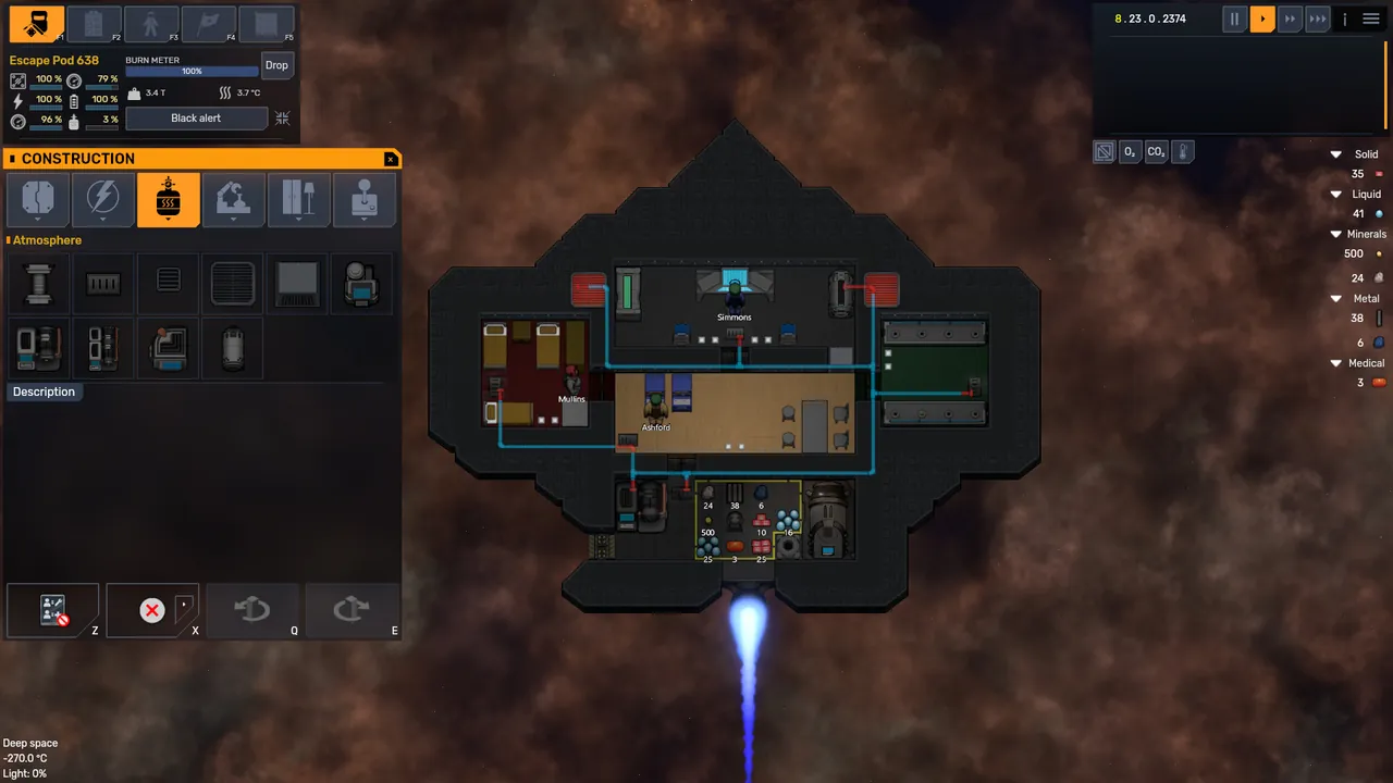 SpaceSlog — combate en juego
