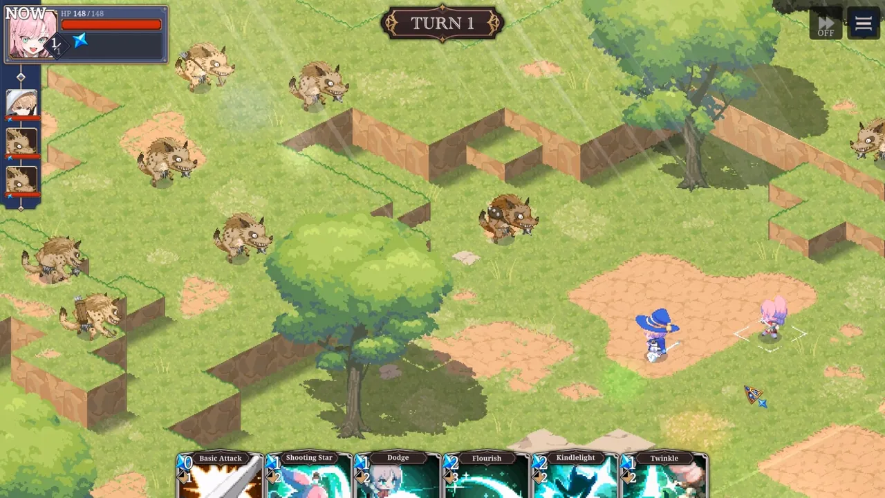 STARDUST: Wish of Witch — combate en juego