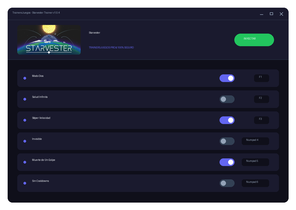 Starvester — exploración