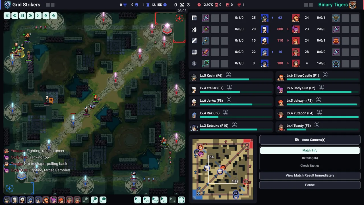 Teamfight Manager 2 — vista del entorno