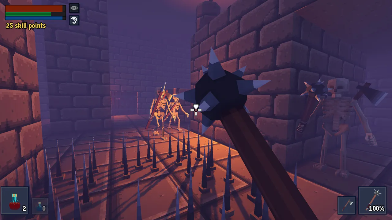 The Adventures of Sir Kicksalot — escena de la historia