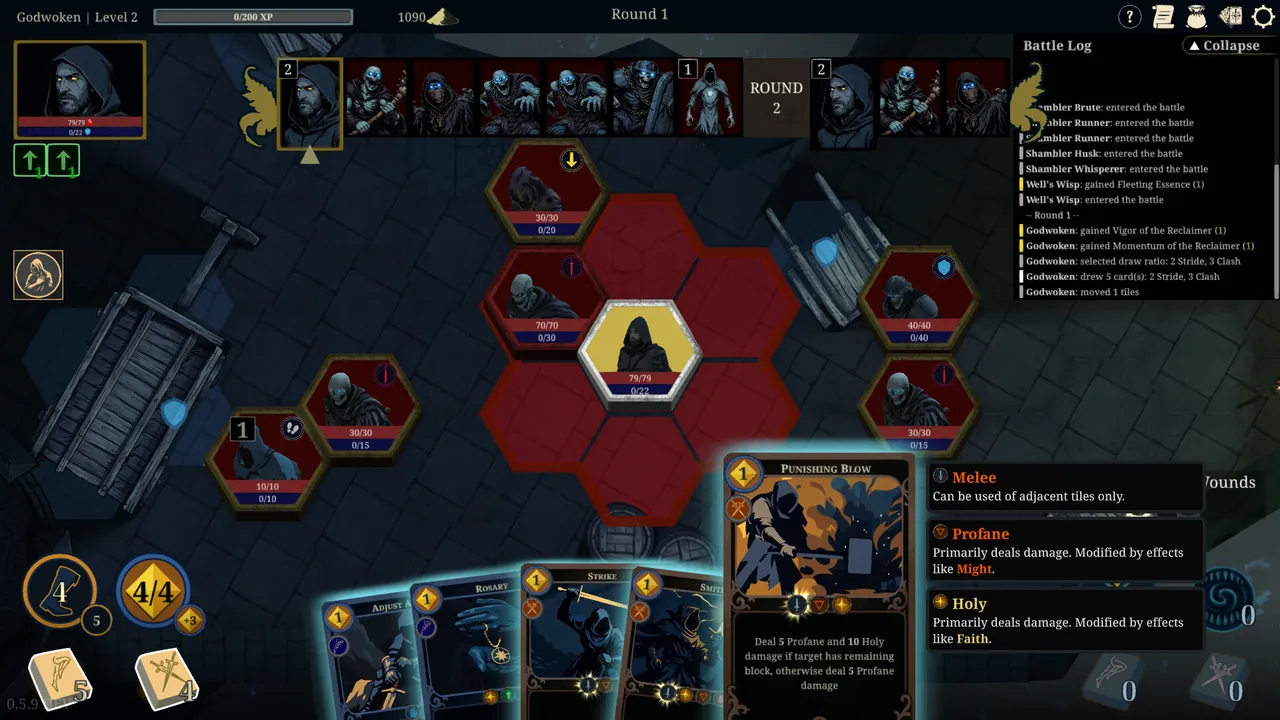 Ashes of Morgravia — combate en juego