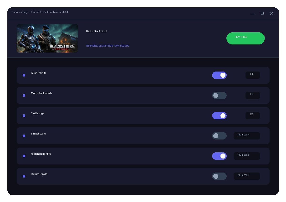 Blackstrike Protocol — combate en juego