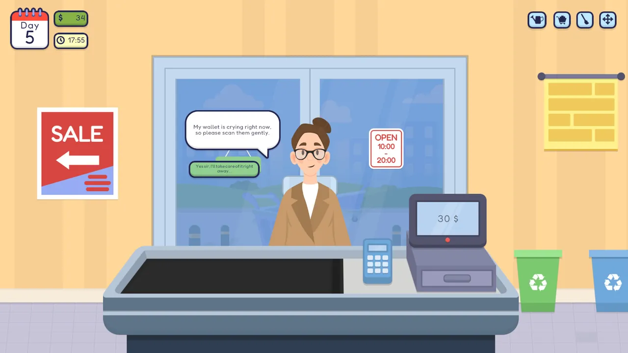 Cart by Cart: Supermarket Simulator — combate en juego