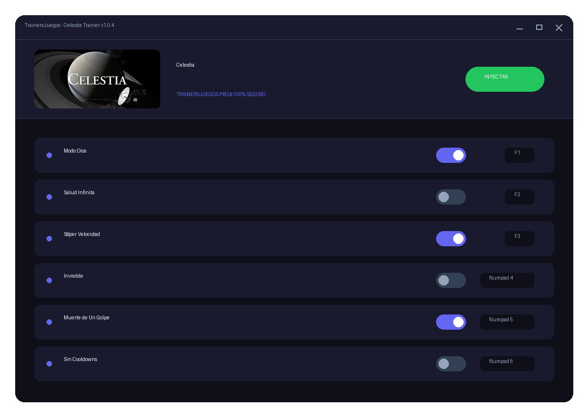 Celestia — vista del entorno