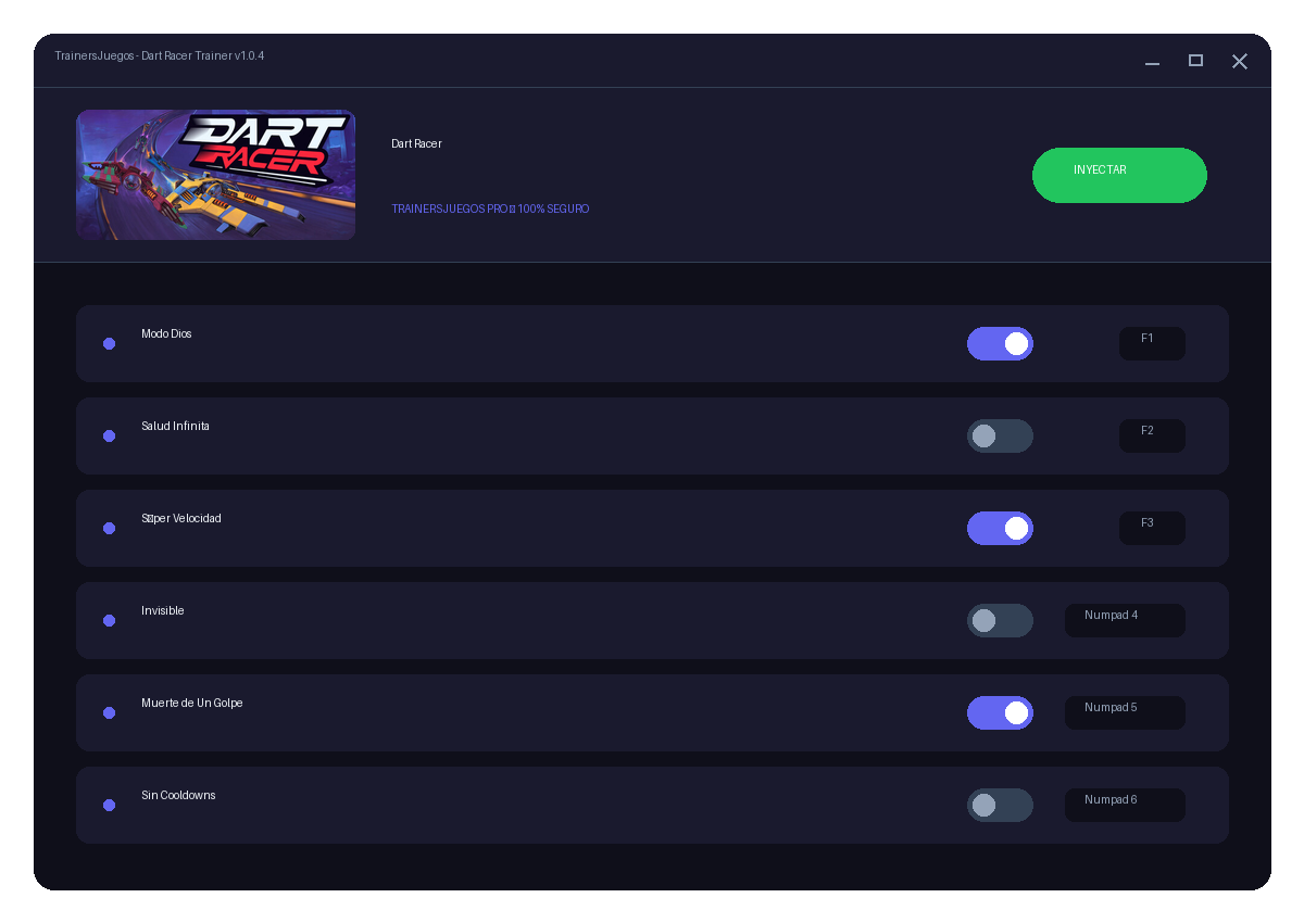 Dart Racer — combate en juego