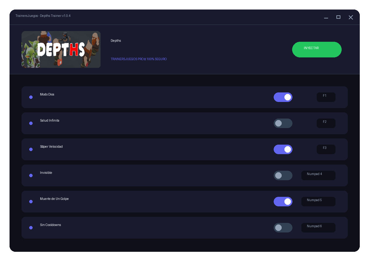 Depths — combate en juego