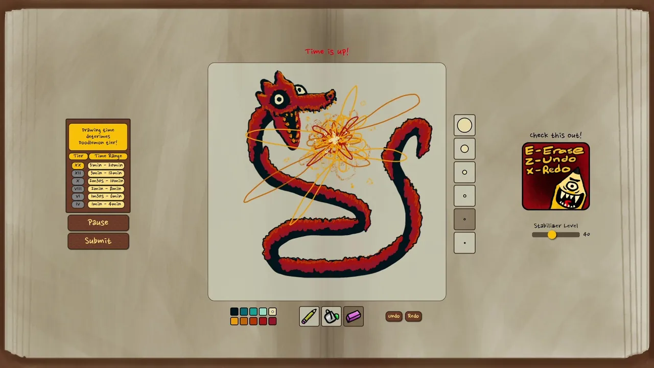 Doodle Dice Monsters — escena de la historia