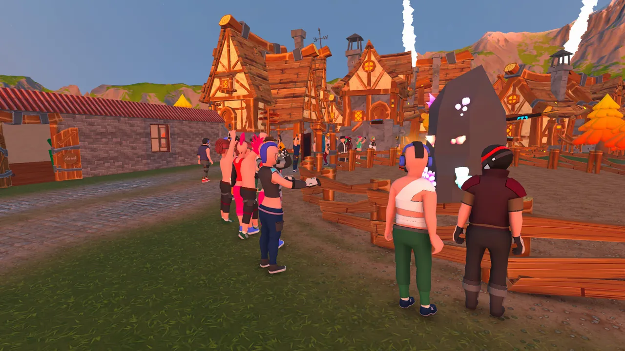 Fantasy World Simulator — escena de la historia