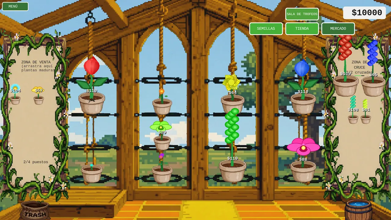 GeneBloom — combate en juego