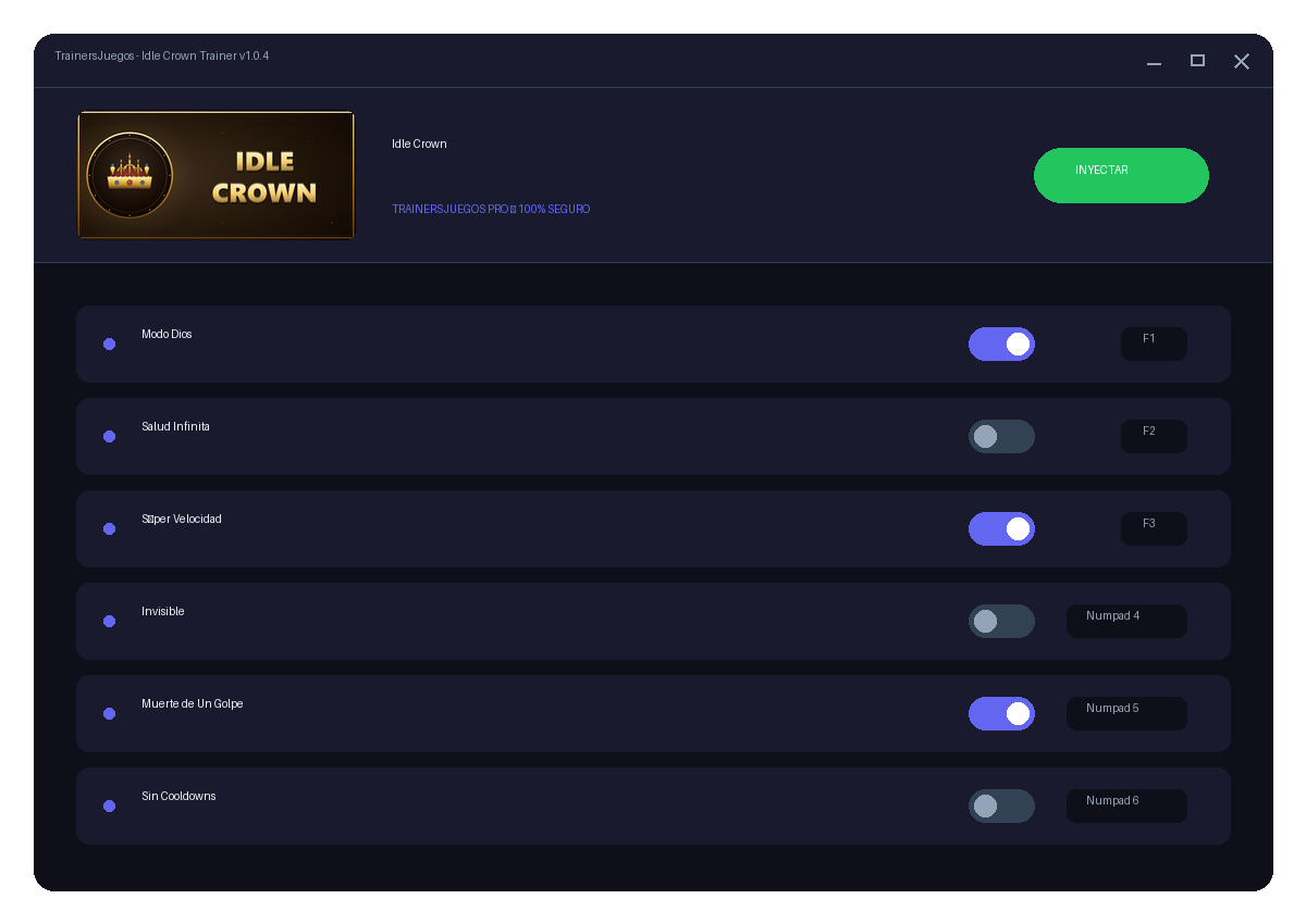 Idle Crown — combate en juego