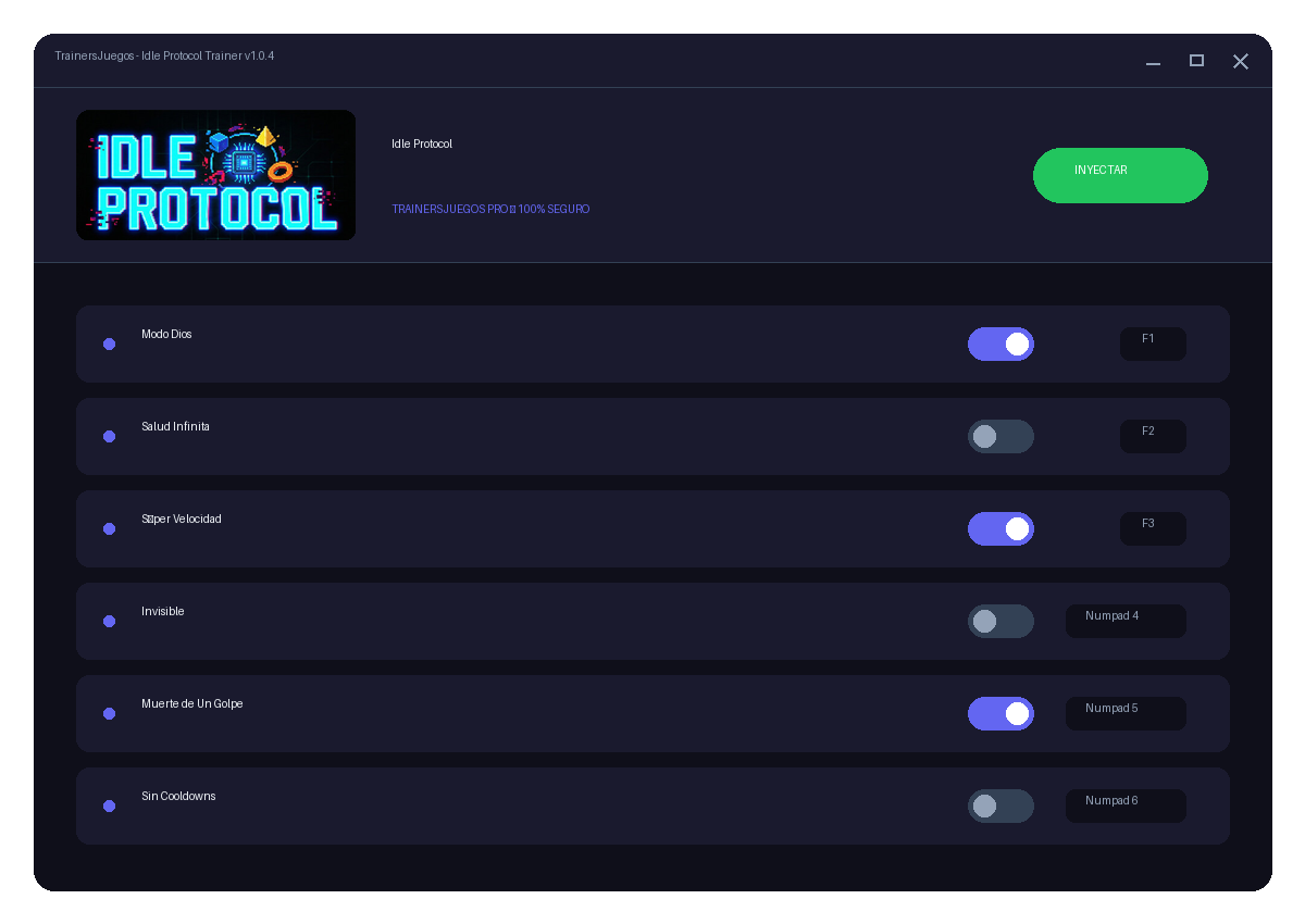 Idle Protocol — vista del entorno