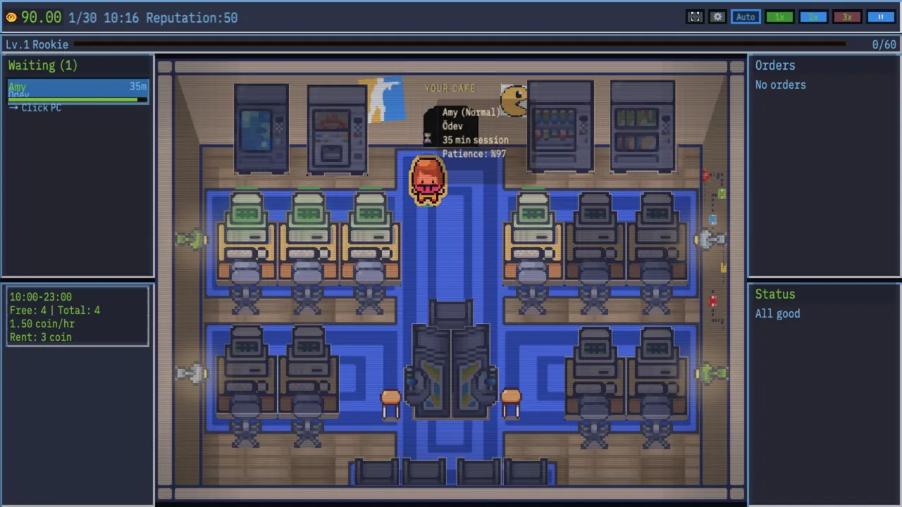 Internet Cafe Tycoon — exploración