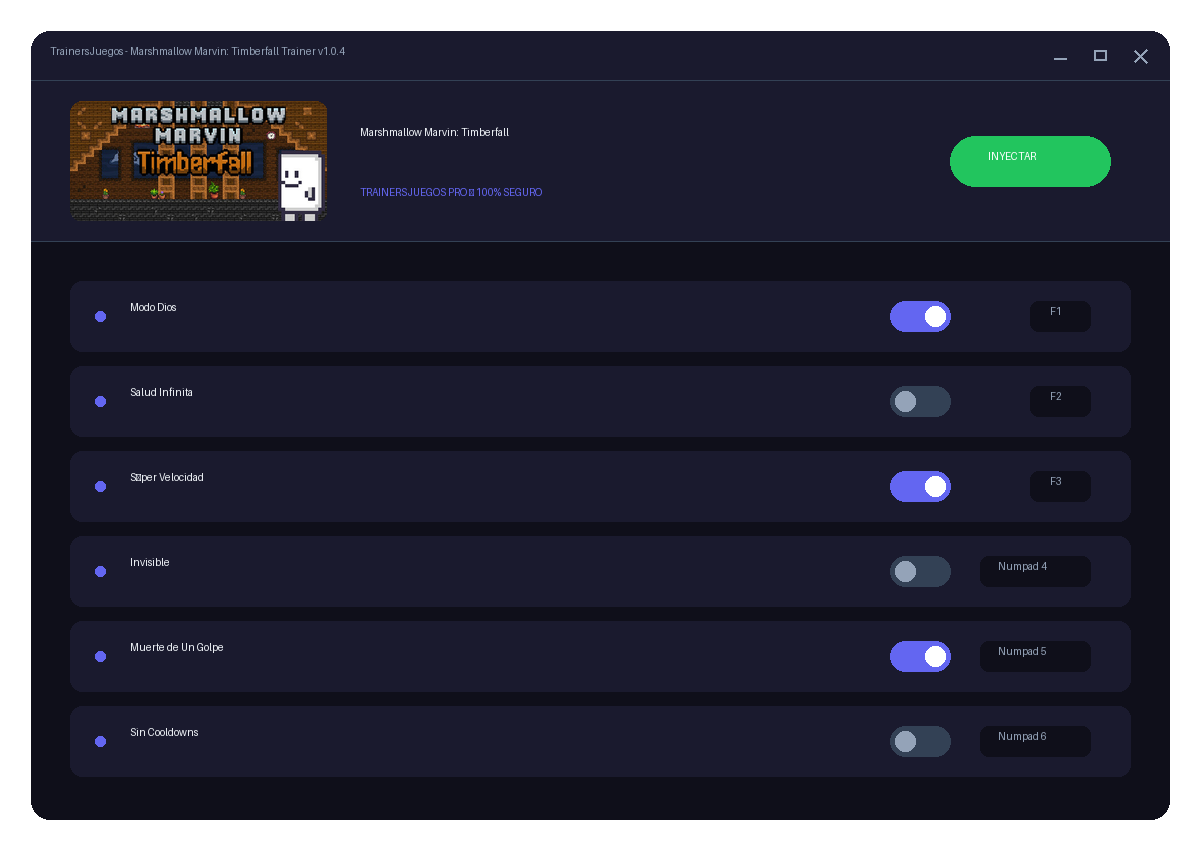 Marshmallow Marvin: Timberfall — vista del entorno