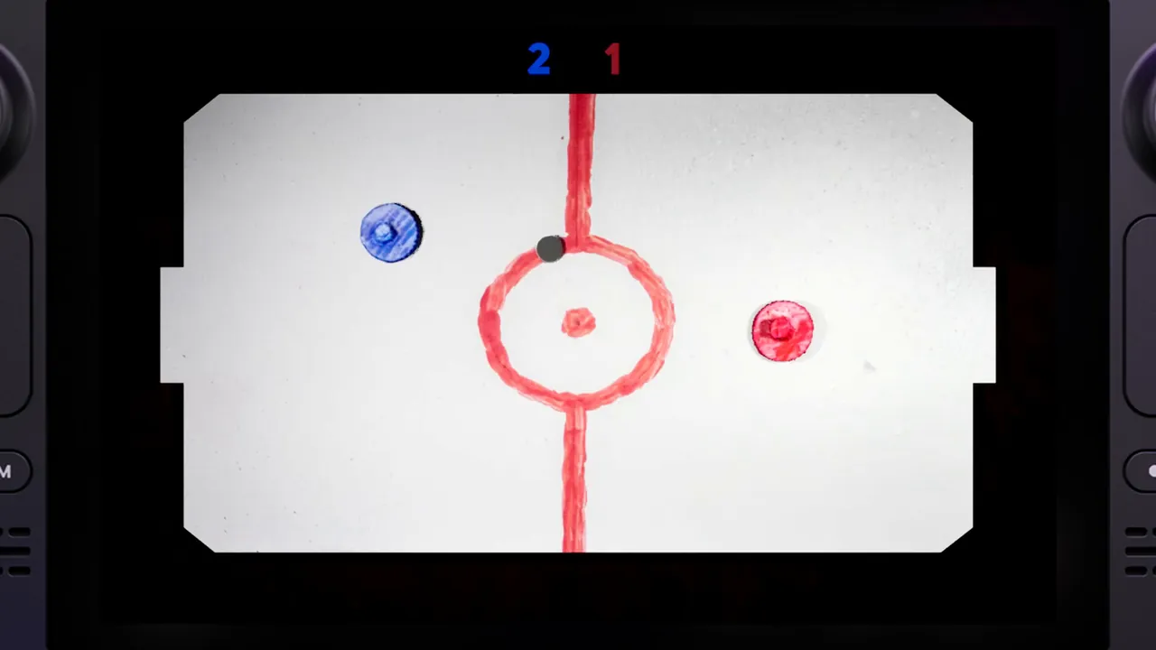 Mini AirHockey — vista del entorno
