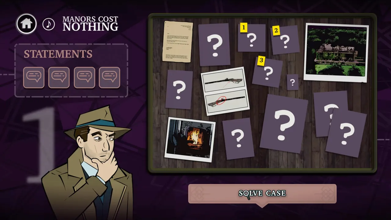 Mini Murder Mysteries — vista del entorno