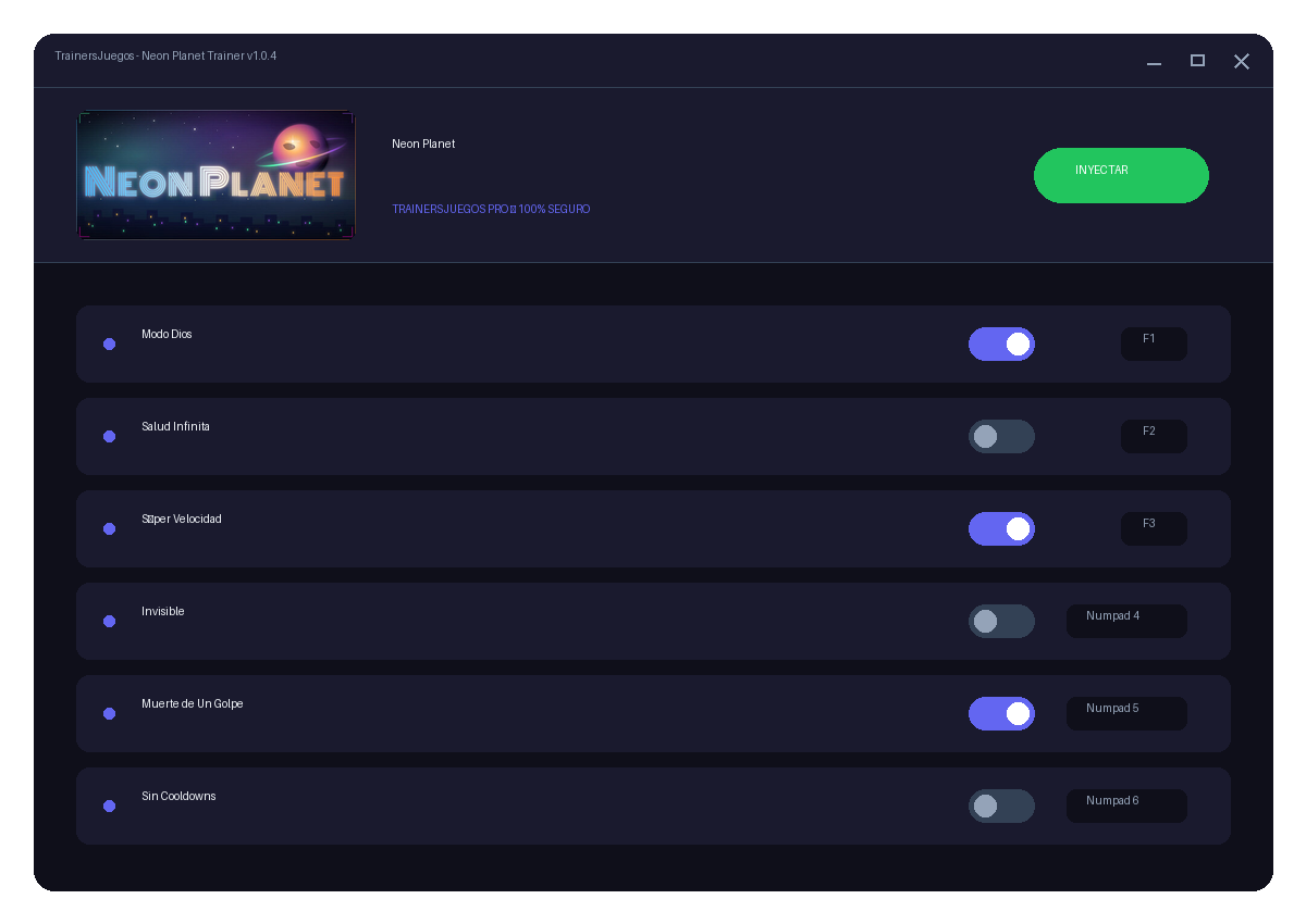 Neon Planet — vista del entorno