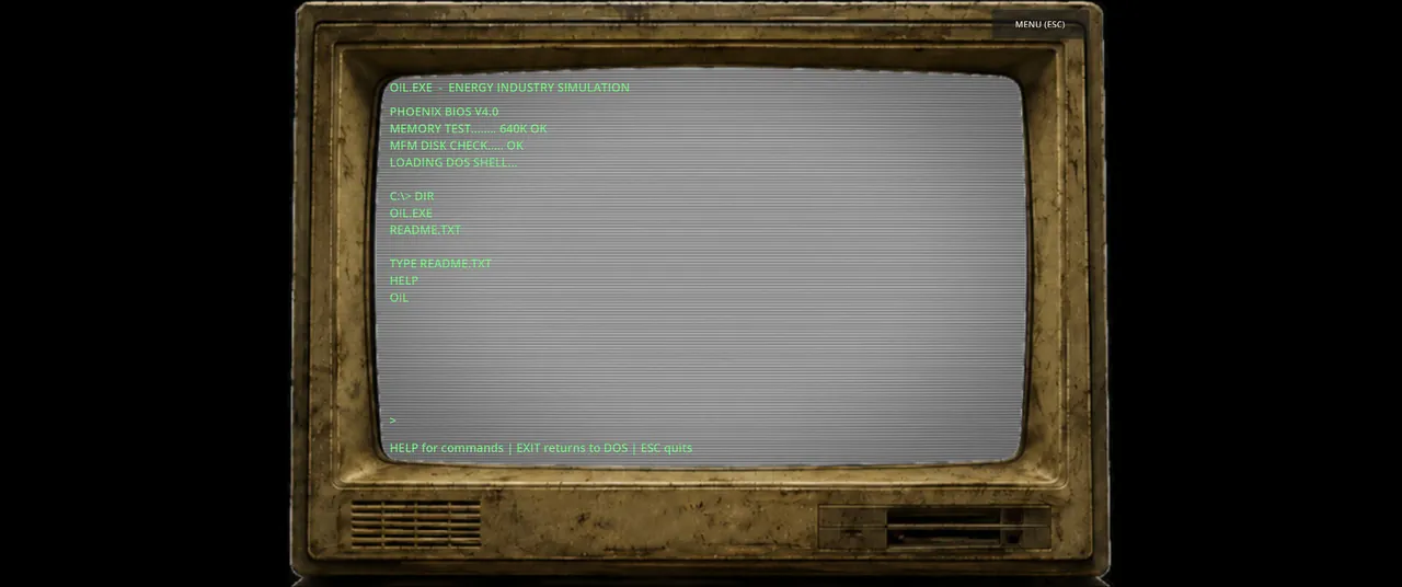 OIL.EXE — jugabilidad