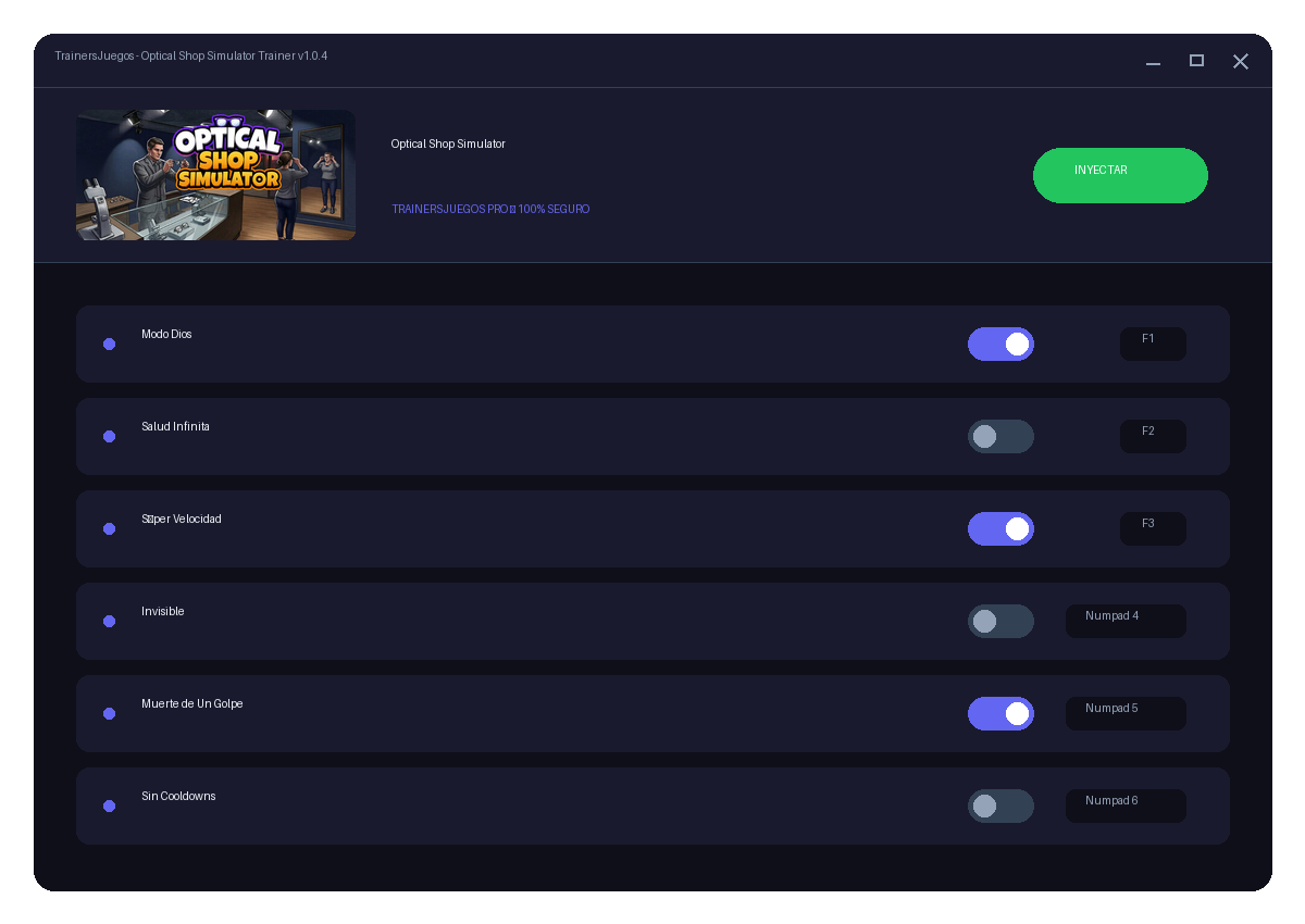 Optical Shop Simulator — escena de la historia