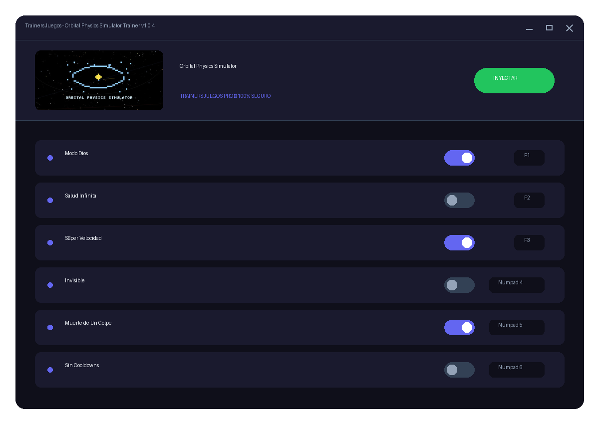 Orbital Physics Simulator — jugabilidad