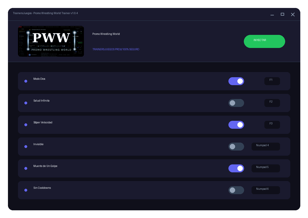 Promo Wrestling World — vista del entorno