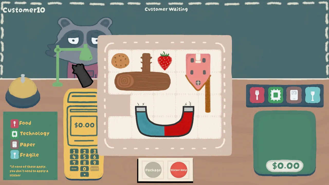 Raccoon Packer: A Cozy Puzzle Game — vista del entorno
