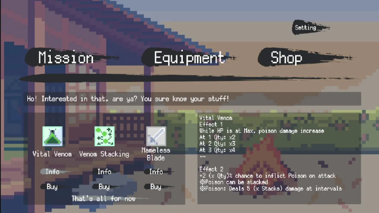SAMURAI CLICKER Infinite Build Mastery — escena de la historia