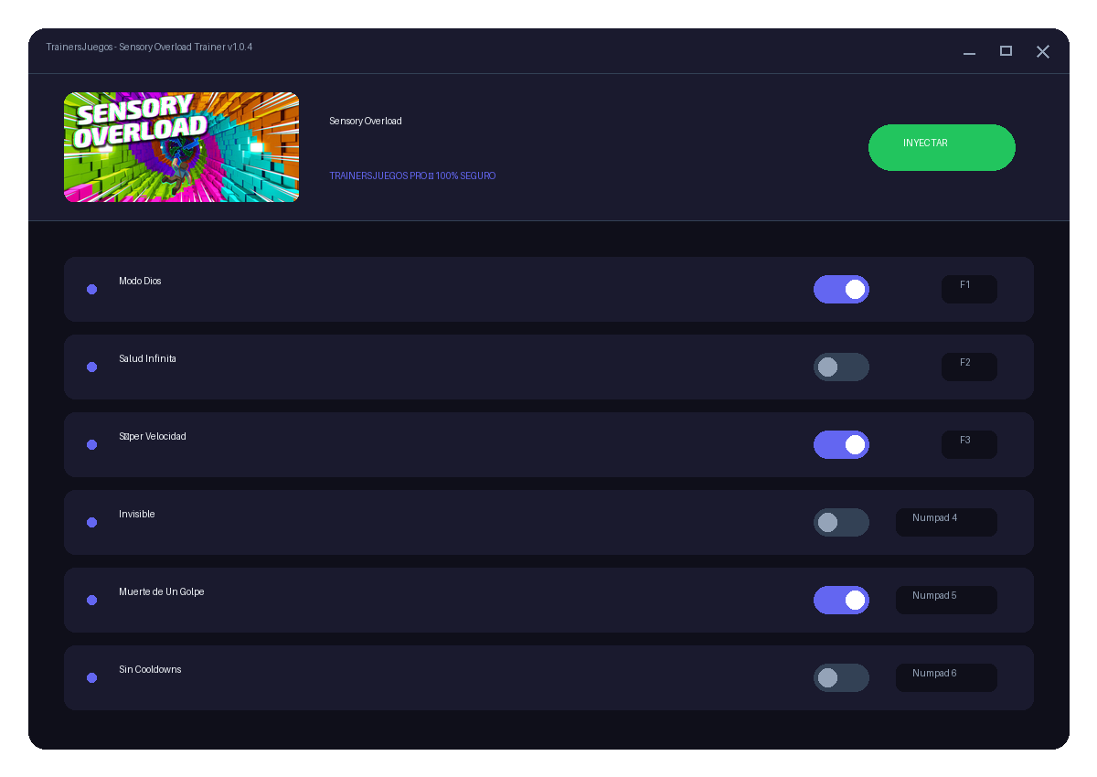 Sensory Overload — combate en juego