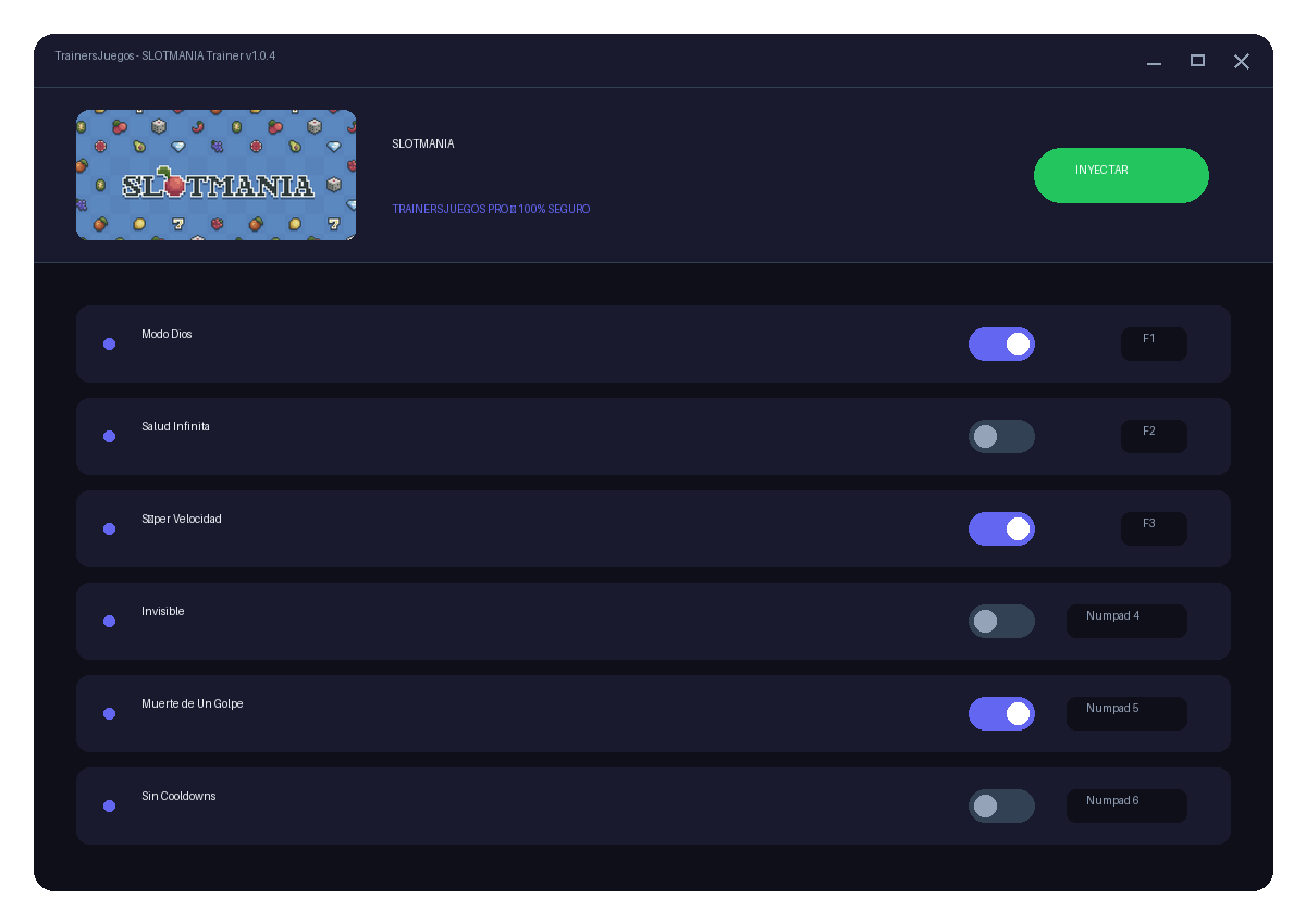 SLOTMANIA — jugabilidad