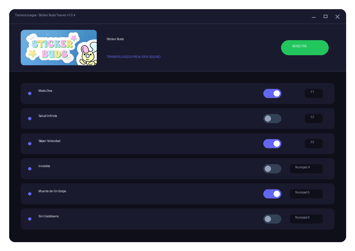 Sticker Buds — combate en juego
