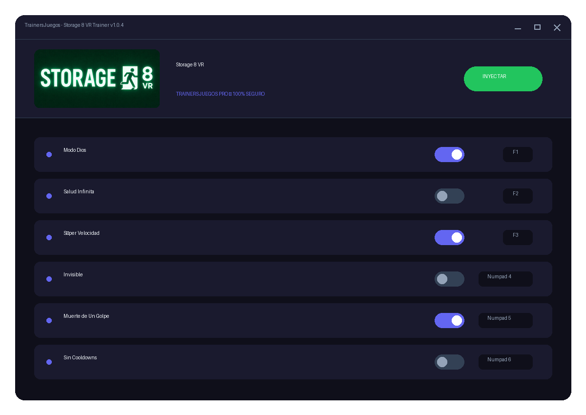 Storage 8 VR — combate en juego