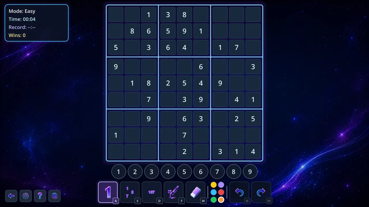 Sudoku Infinity — combate en juego