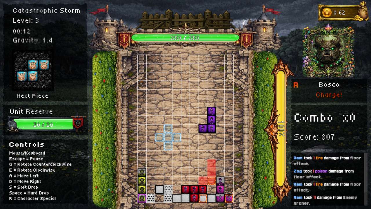 Tetrabeasts — combate en juego