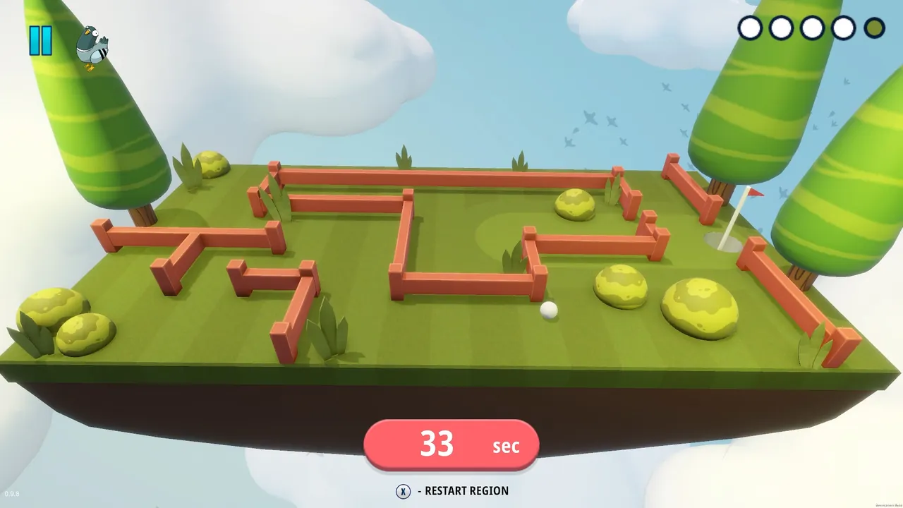 Tilt It! Golf — vista del entorno