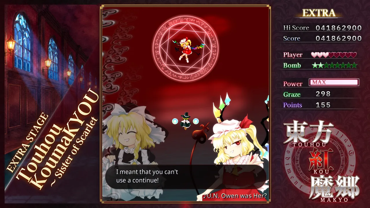 Touhou Koumakyou：Nuevo Clásico - the Embodiment of Scarlet Devil. — jugabilidad