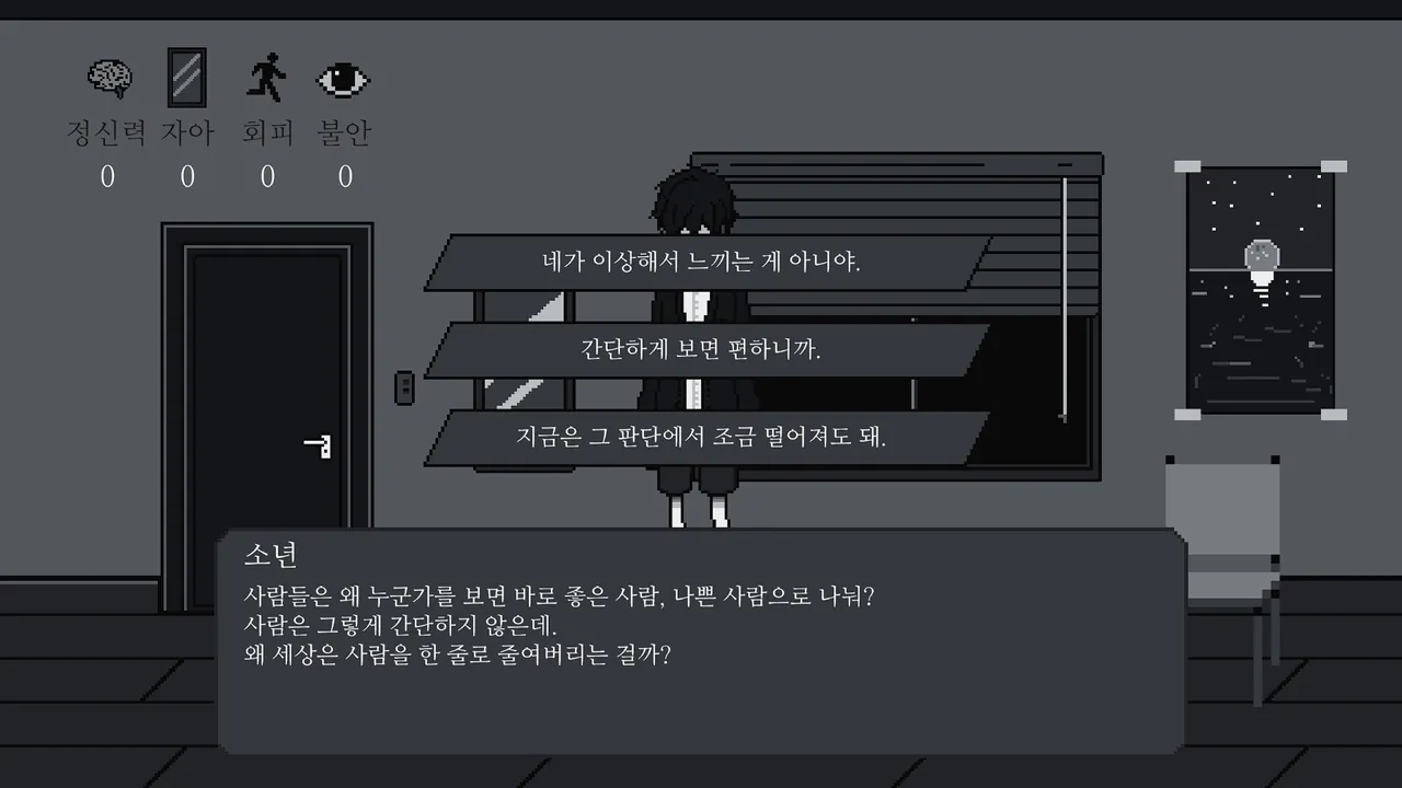 내 방에서만큼은 누구나 철학자 — jugabilidad
