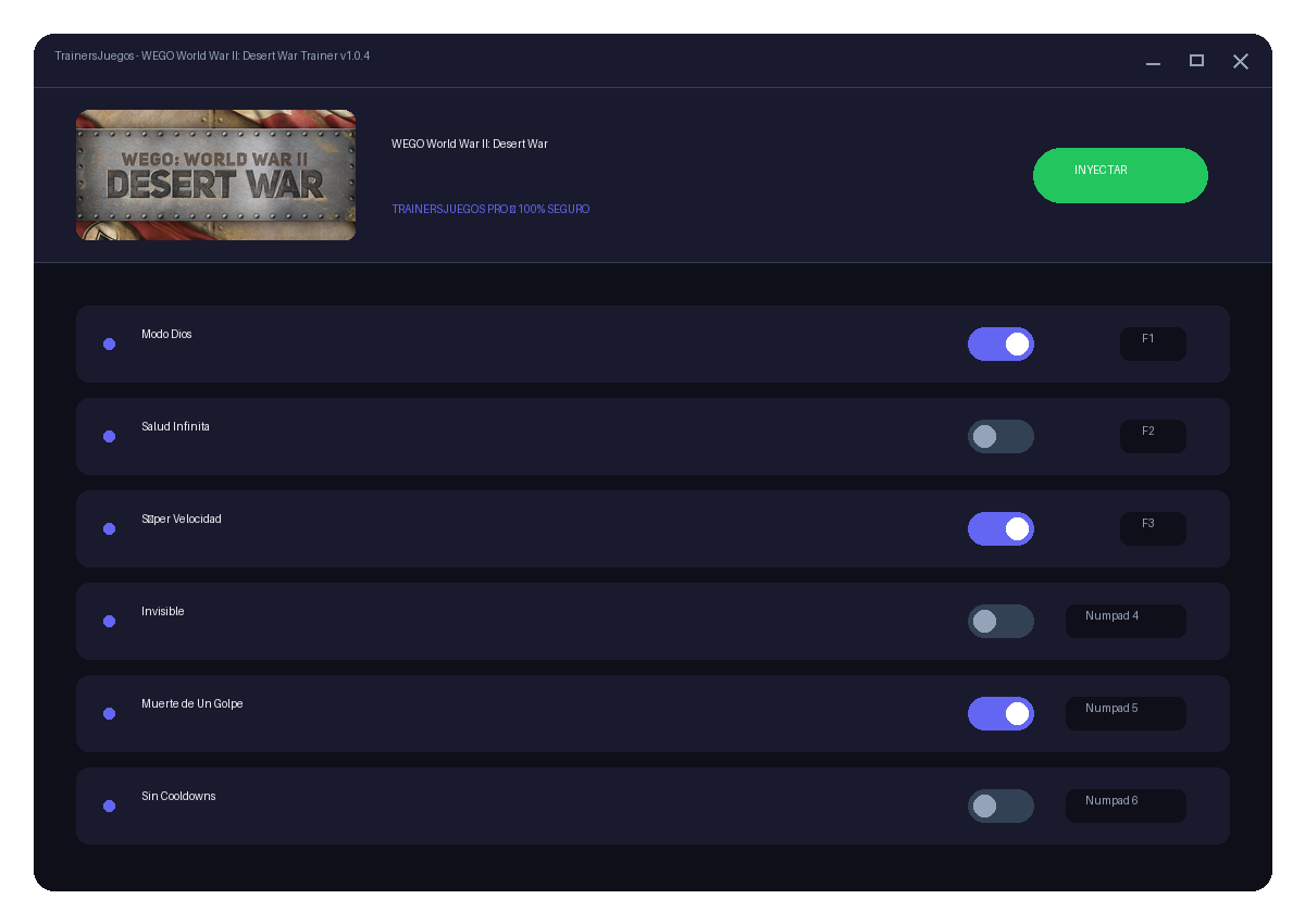 WEGO World War II: Desert War — escena de la historia
