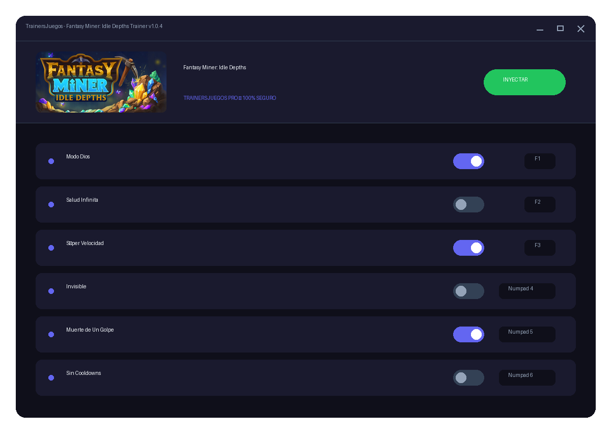 Fantasy Miner: Idle Depths — combate en juego