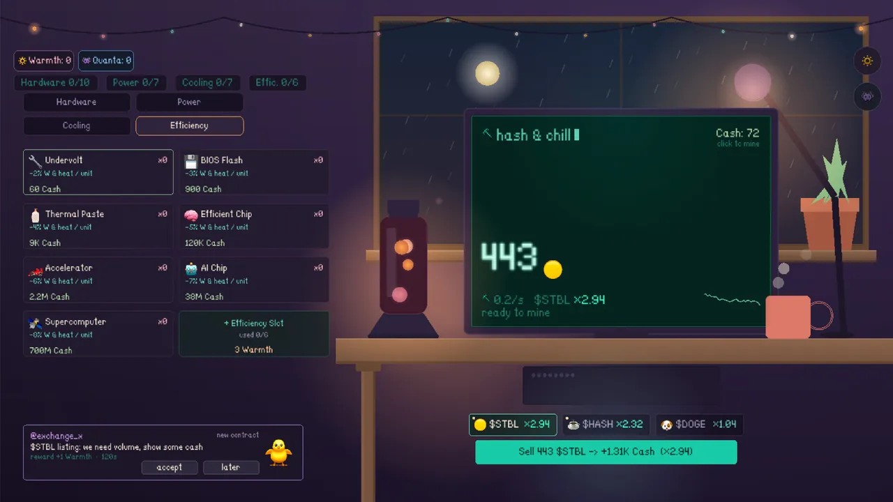 Hash & Chill — combate en juego