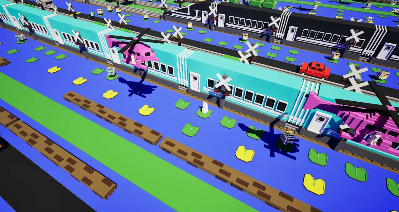 JAYWALK: An Endless Arcade Hopper Game — vista del entorno