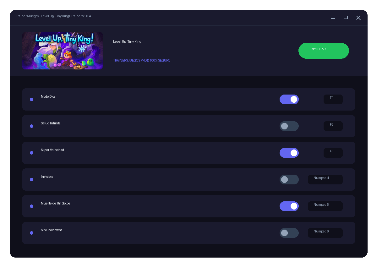 Level Up, Tiny King! — combate en juego