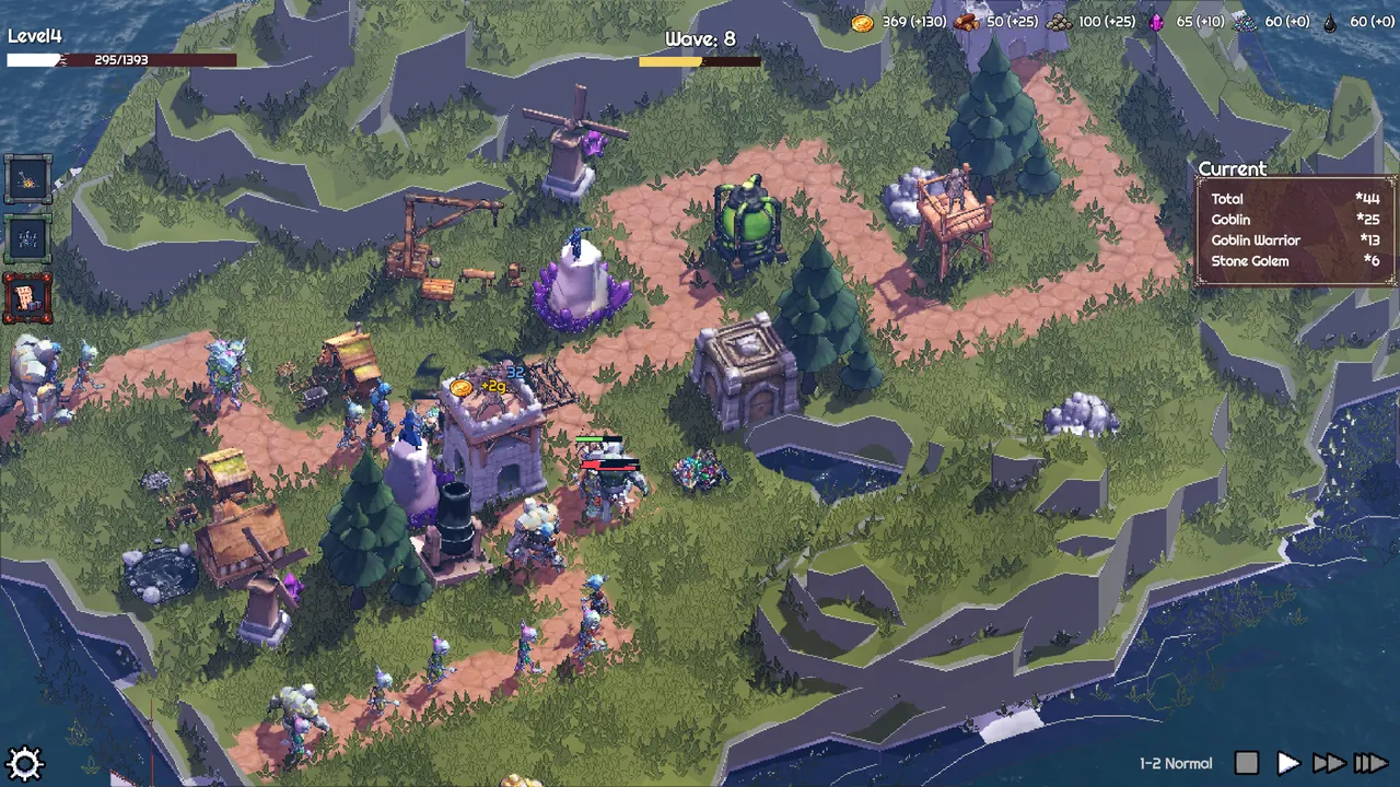 Reino Rogue: Cuadrículas Guardianas — escena de la historia
